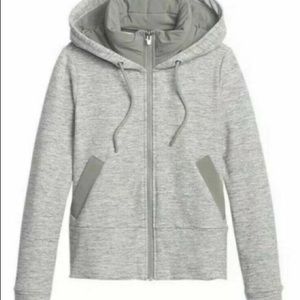 NWOT- Athleta Grey Zip Hoodie- Size XXS